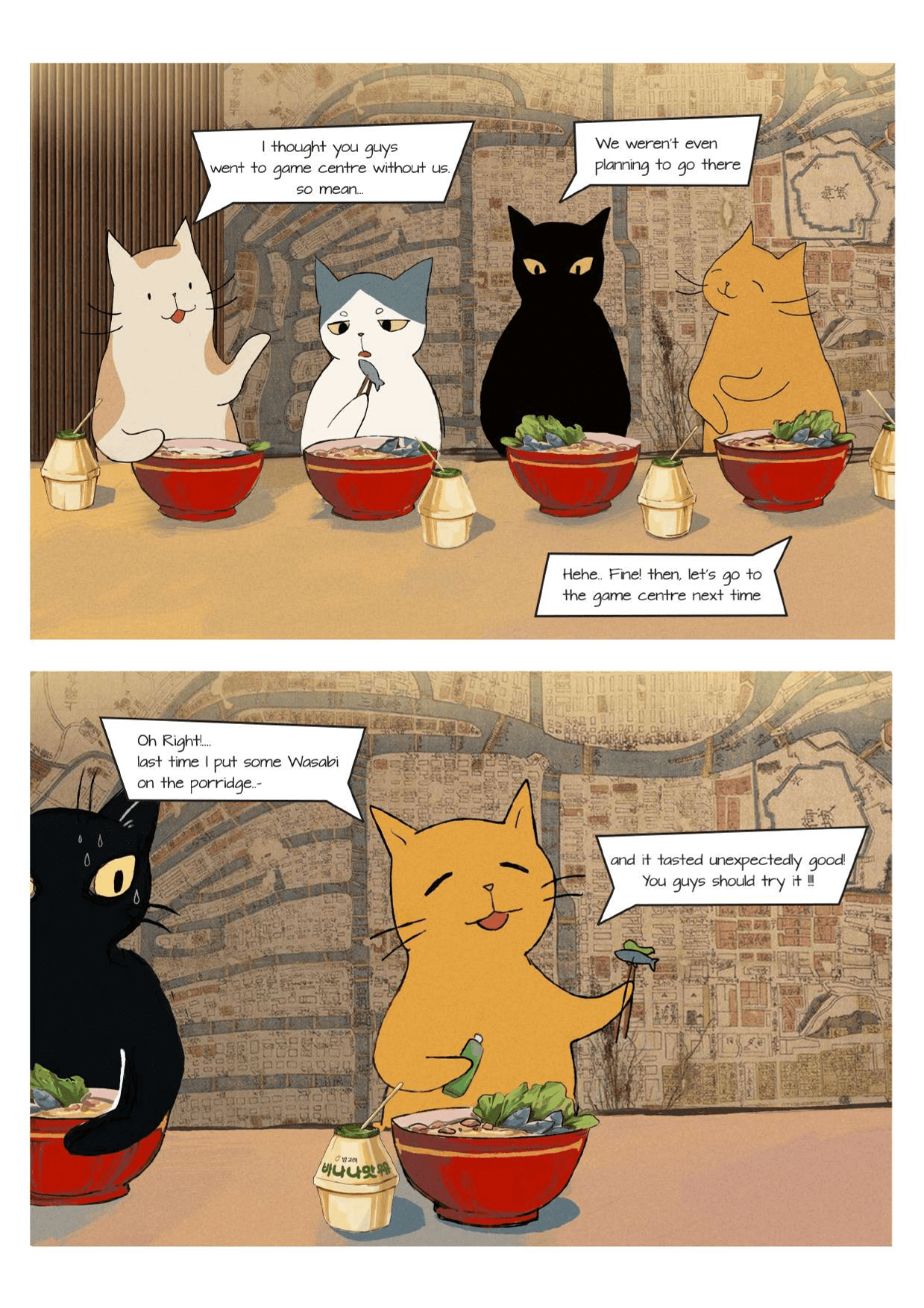 A Cat's World Episode 1 eating